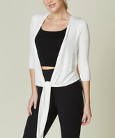 Bamboo Yoga Shrug Cardigan Fabina IVORY S